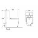 The MEPA Rimless unit with seat and lid, 3007