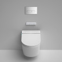 Hanging toilet with bidet function Rimless with seat and lid