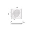 Use the PAA Art KV stone shower tray (Available in various sizes)