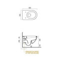 Hanging toilet CATALANO Sfera Rimless with Slim Slow close lid