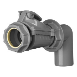 Backflow sewer valve with KARMAT DN 50 mounting, angled