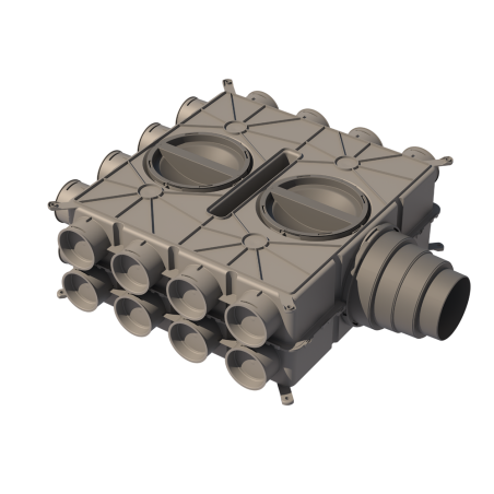 Воздушный распределительный коллектор UBBINK Air Excellent DBOX 824 Dn 125 - 24 x Dn 75