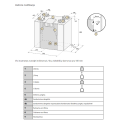 Heat recovery unit with enthalpy heat exchanger BRINK Flair 325