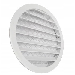 Ventilācijas ārējās restes ALNOR 200, balta