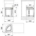 Waste sorting system for cabinets FRANKE Sorter Pivot