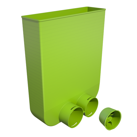 Plastmasas grīdas restu kaste UBBINK Air Excellent 309 x 86 mm - 2 x Dn 75