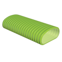 Plastmasas pusloka elastīgs ovāls ortakis UBBINK 100 x 50 mm - 50 m