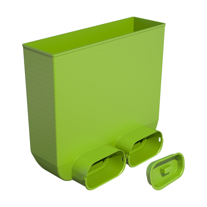Plastmasas grīdas restu kaste UBBINK Air Excellent 318 x 96 mm - 2 x Dn 100 x 50 mm