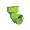 Elbow 90° horizontal UBBINK Air Excellent DN 75 - 100 x 50 mm