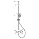 Termostatiska dušas sistēma HANSGROHE Vernis Shape 230, 26286670