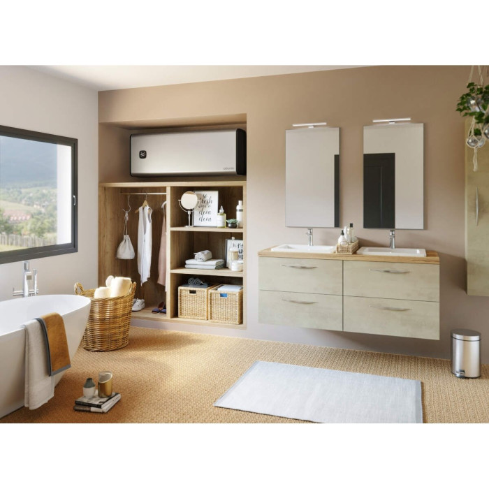 ATLANTIC Vertigo Steatite 100 Wi-Fi Electric Water Heater Silver