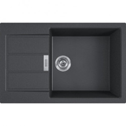 Тектоническая мойка FRANKE Sirius S2D 611-78XL, 78x50 см, "Carbon" (черный)