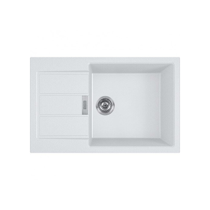 Tektonīta izlietne FRANKE Sirius S2D 611-78XL, 78x50 cm, arktikas balta