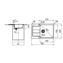 Тектоническая мойка FRANKE Sirius S2D 611-78XL, 78x50 см, арктически белая