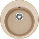 Franke Ronda ROG 610-41 stone composite (granite) sink, 51 cm, sand feather, with a pop-up drain.