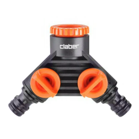 2-outlet collector CLABER Quick-Click 3/4'' middle, 8598