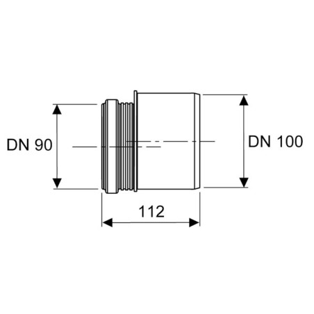 TECEprofil DN 90/100 уменьшение