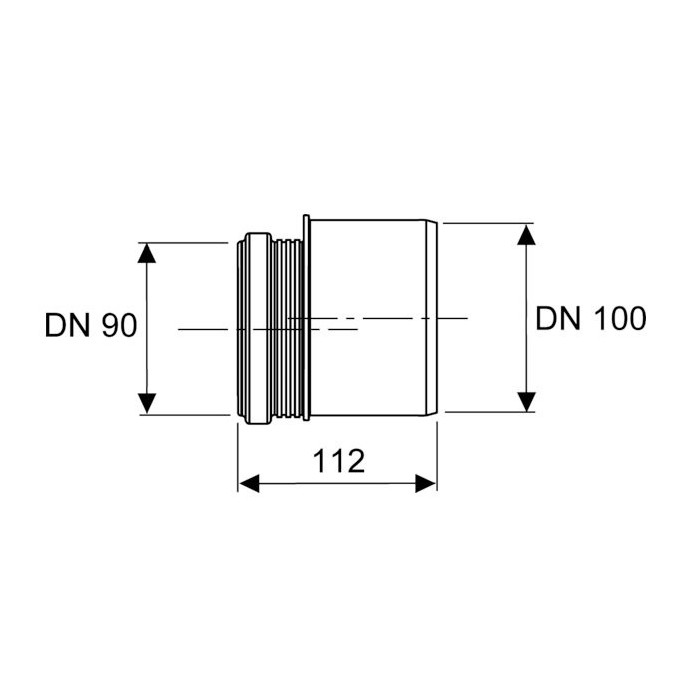 TECEprofil DN 90/100 уменьшение
