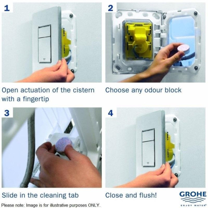 Svaigas tabletes GROHE WC rāmim, 38882000
