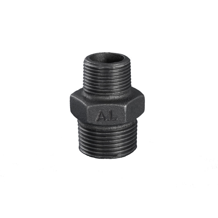 Savienojums samazināts ketinā GRODITZER FITTINGS (A.L.) 1"" x 1/2"" i/i, melns