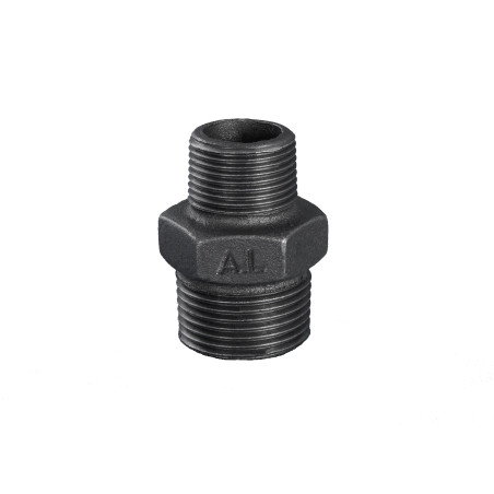 Savienojums samazināts ketinātais GRODITZER FITTINGS (A.L.) 1"" x 3/4"" i/i, melns