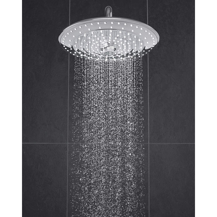 Termostatiska vannas-dušas sistēma GROHE Euphoria 260 ar rokas dušas galvu baltā krāsā Euphoria 110 masāža