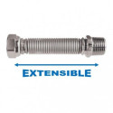 Elastīga nerūsējošā tērauda šļūtene MEPA Luxury 130-220 mm (DN12) 1/2"" iekšpuse / 1/2"" ārpuse