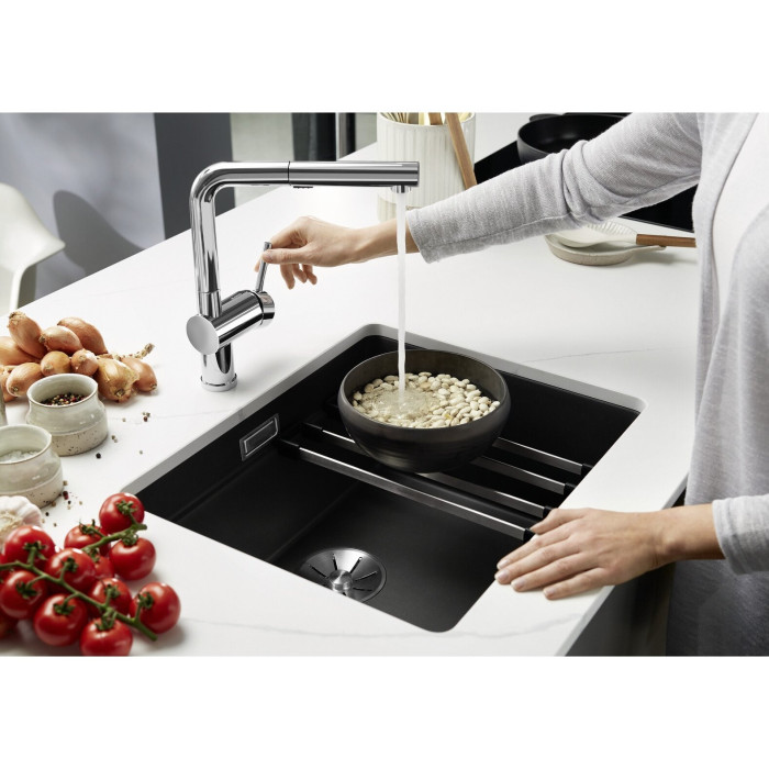 Akmens masas izlietne BLANCO Etagon 500-U, melna