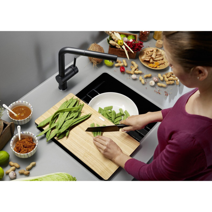 BLANCO Etagon 500-U stone composite sink, black