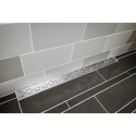 ACO ShowerDrain C shower channel set with vertical flange, featuring Slot 3 in 1 grates (Choice of various lengths)