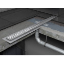 Комплект душевого трапа ACO ShowerDrain C с вертикальным фланцем, с решеткой Square 3 в 1 (выбор различных длин)