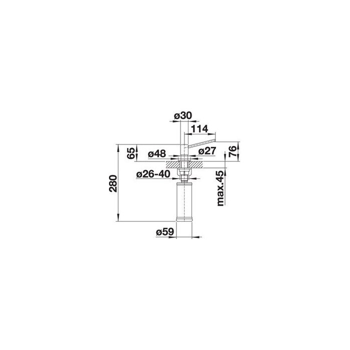 Дозатор для жидкого мыла BLANCO TORRE, объем 300 мл, отделка из нержавеющей стали, 512594