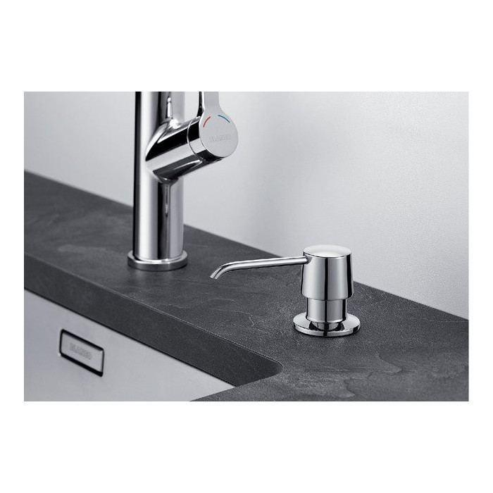 BLANCO YANO liquid soap dispensers, capacity 300 ml, chrome