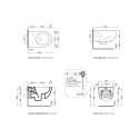 Hanging toilet FLAMINIA App Go SILENT with Slim Slow close lid