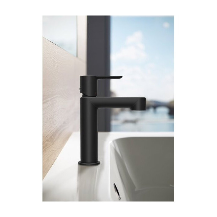 RAVAK Puri sink mixer, non-overflow, black-matt