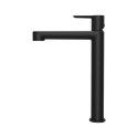 RAVAK Puri high basin mixer, without overflow, black-matt