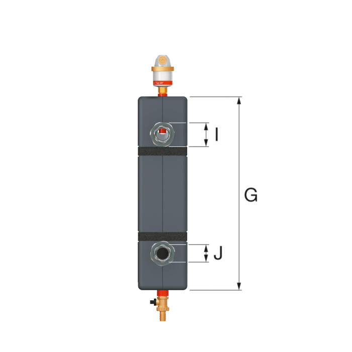Hydraulic flow separation vessel FLAMCO FlexBalance EcoPlus C 60 kW - 1"", 28377