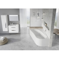 Acrylic asymmetric bathtub RAVAK Chrome 1600 x 1050, left (From the exhibition)