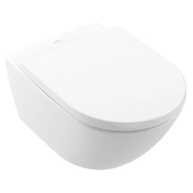 Pakabināms tualetes pods VILLEROY & BOCH Subway 3.0 Twist flush ar lēni aizveramu vāku