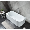 Acrylic bathtub MEPA free corner, left 170 x 80 cm, (Overflow from siphon cover feather optional)