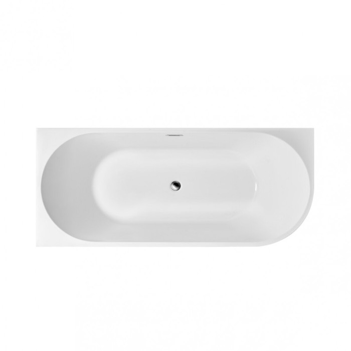 Acrylic bathtub MEPA free corner, left 170 x 80 cm, (Overflow from siphon cover feather optional)