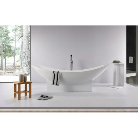 Ванна из каменной массы MEPA Modern 200 x 90 см с белым матовым сифоном
