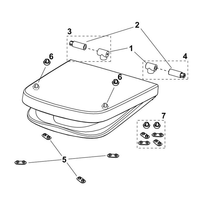 TECE Classic toilet seat with slow descent