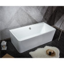 Acrylic bathtub MEPA Free back, 160 x 73 cm, (Overflow from the siphon cover feather for optional)