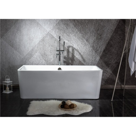 Acrylic bathtub MEPA Free back, 150 x 73 cm, (Overflow from a siphon cover feather for optional)