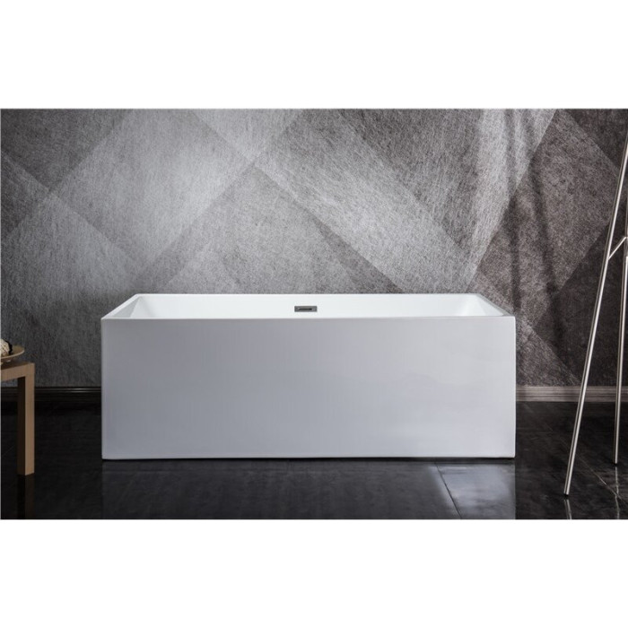 Acrylic bathtub MEPA Cube, 170 x 80 cm, (Overflow with siphon cover feather optional)