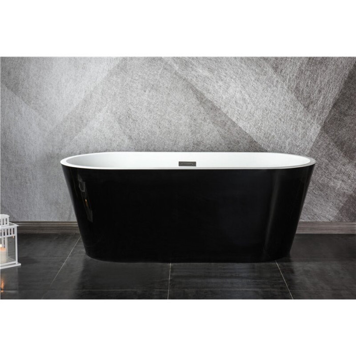 Акриловая ванна MEPA Black I, 170 x 80 см, (Переполнение из сифона с крышкой пера по выбору)