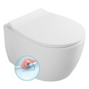 Pakabināms tualetes pods SENTIMENTI Rimless ar Slim Slow close vāku