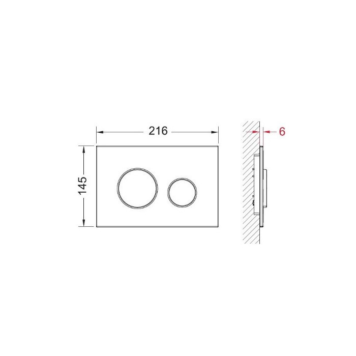 TECEloop water drainage plate, white