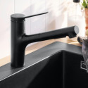 Kitchen (sink) faucet with pull-out hose HANSGROHE Zesis M33, matte black, 74800670